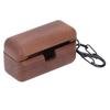 Walnut Wood Wooden Case Fine Polished Cordless Charging Support Wood Protector Bluetooth Earbuds Case for Panasonic AZ80