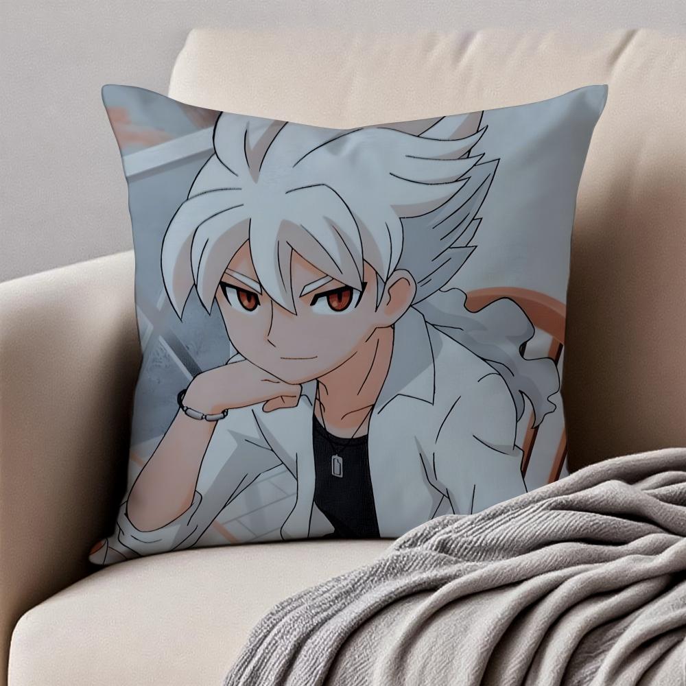 game energetic anime IInazuma EEleven Cushion Cover Pillowcase Antidustmite Invisible Zipper Short Plush Sofa Cushion