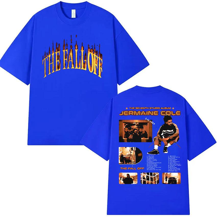 J.Cole The Fall Off Nuovo Album 2026 Maglietta Unisex di Alta Qualità in Cotone Oversize Rap Hip Hop Pop Abbigliamento alla Moda Maglietta