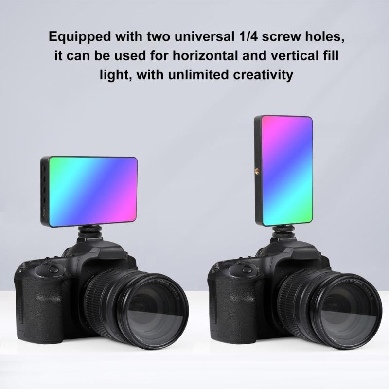 Handheld Camera Light Rechargeable USB C Powered Mini Photography Lighting For Video Photoshoots Live Broadcast