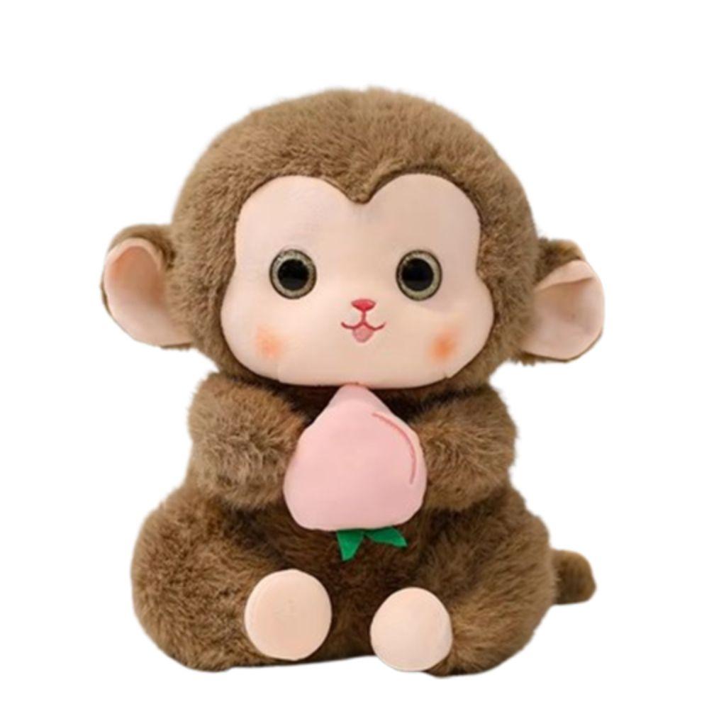 Super Soft Simulation Monkey Doll Cartoon Monkey Stuffed Animals Plush Monkey Toy  Car Decor