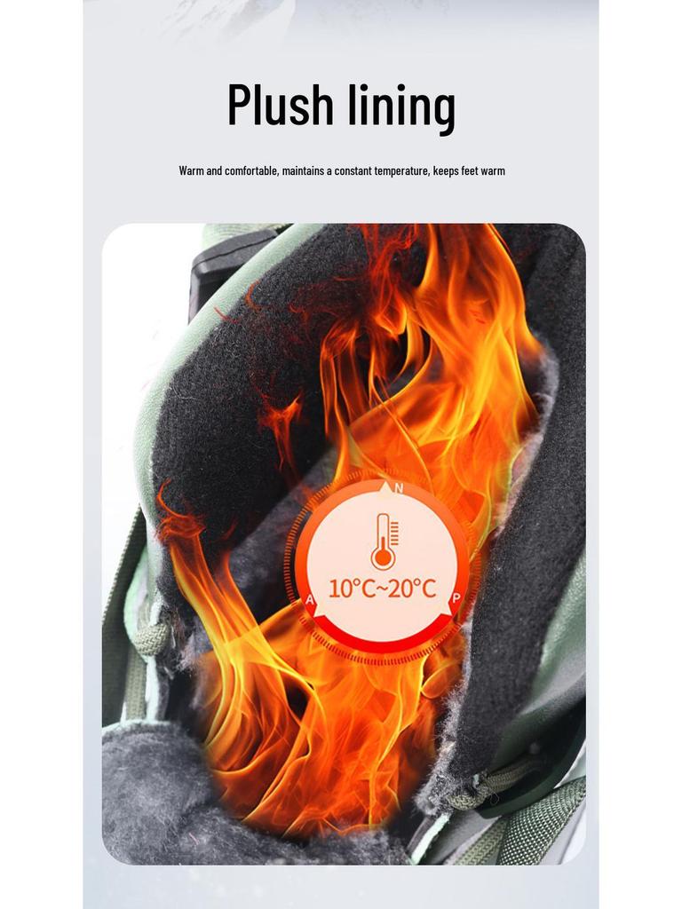 Girls' Plus Velvet Thickened Snow Boots - Winter Non-slip Cold Protection for Kids