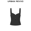 UR Women's Polka Dot Shirred Cami Blouse