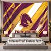 Custom Name Text Tapestry Brisbane Broncos Personalized Polyester Wall Tapestry For Bedroom And Room
