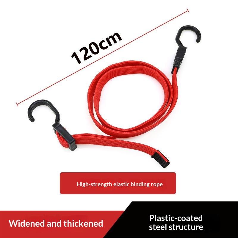 Heavy Duty Elastic Tie Down Straps Widening Flat Stretch Cord for Car Luggage Camping Cargo Securing Use