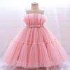 Pailletten Tüll Blumenmädchenkleid für Hochzeiten & Geburtstage - Baby Prinzessinnen Outfit