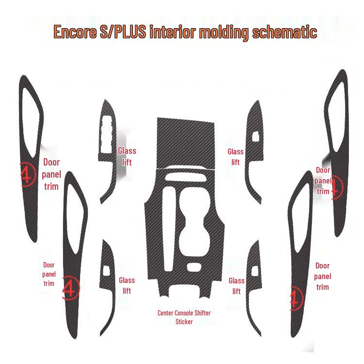 Buick Envision S Carbon Fiber Interior & Gear Shift Decal