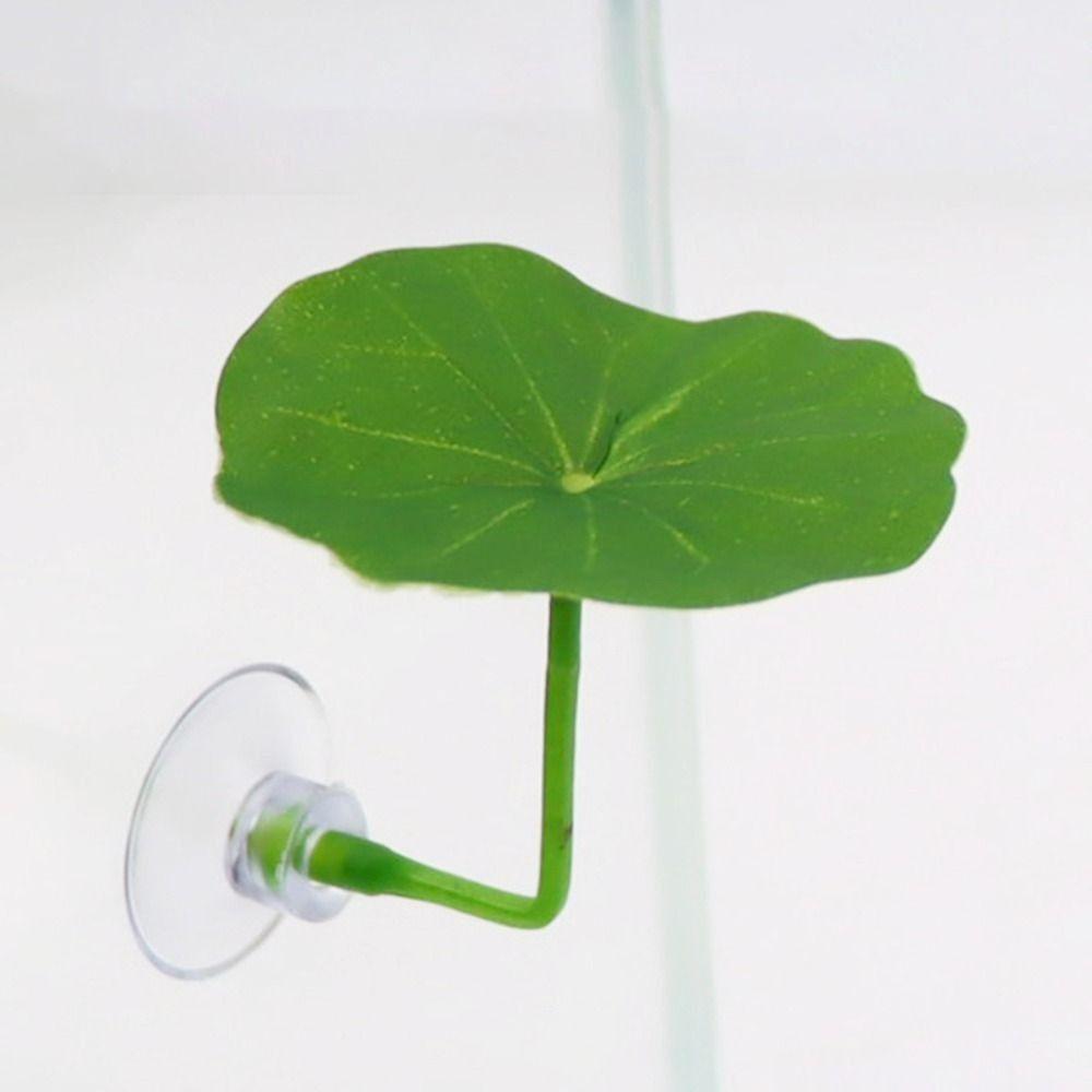 Vantuzlu Betta Balığı Dinlenme Yaprağı Plastik Kurbağa Platformu Yaşam Alanı Balık Yumurtlama Süs Bitkisi