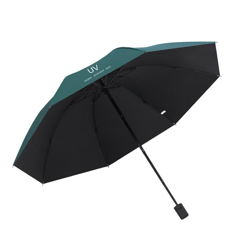 UV automatic three-fold umbrella for sun protection and UV protection for school