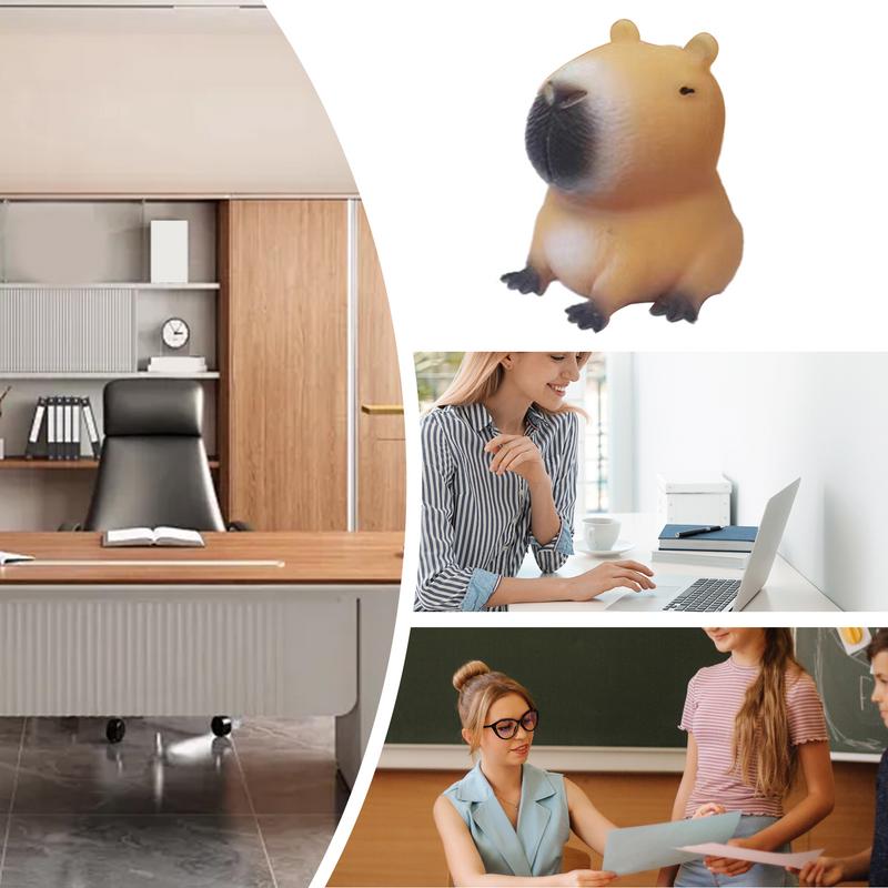 Cute Cartoon Capybara Squeeze Toy Stress Relief Funny Animal Squeeze Toy Capybara Shape Pinch Toys Relax Gifts