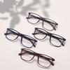 Rectangle Large TR90 Men And Women Full Rim Glasses Frame Light Plastic Square Spectacle With Spring Hinge For Prescription Lens