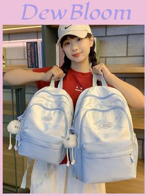 Sac à dos style national pour filles avec nylon et rangement pour ordinateur portable pour l'école et les voyages