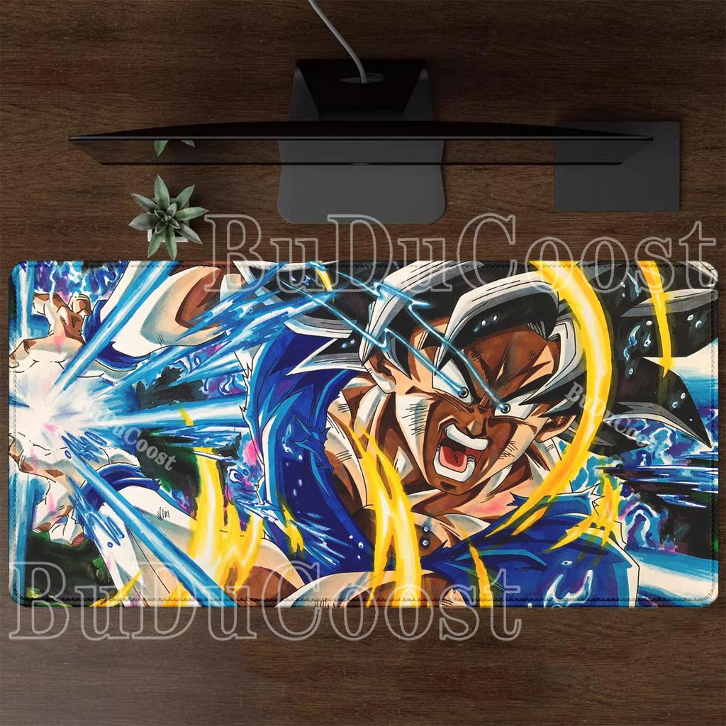 HD-Druck Dragon Ball Son Goku Mauspads Computer Esports Schreibtischmatte Tastatur Gaming Büro Zubehör Rutschfeste Basis XXL Mauspads