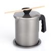 Japanese Style Storage Oil Tank Stainless Steel Grease Container Grease Keeper Lard Can  Household