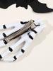 2 Pcs White Halloween Skeleton Hands Bone Hair Claw Clips,Punk Rock Horror Hair Clip for Women Girls Hair Accessories