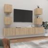 VidaXL TV Unit Set 6 Pcs Sonoma Oak Engineered Wood 3114264