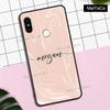 Custom Name Initials Rose Gold marble For Xiaomi Redmi Note 11 10 9 8 Pro 10S 9A 9T Mi 11 Lite 11T POCO X3 Pro GT M3 M4 F3 Case