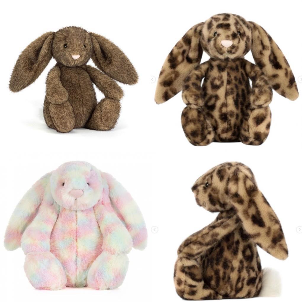 Peluche Jc Rabbit Giocattolo di Peluche con Morbido Pelo Corto per Bambini e Adulti