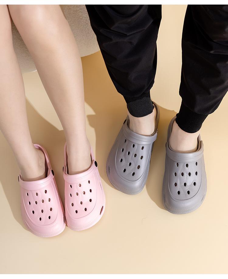 Summertime Clogs Women Sandal Shoes Daily Eva Lightweight Outside Women'S Shoes Anti Slip Thick Bottom Beach Slides Daily Garden Shoes