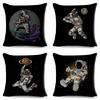 Cartoon Astronaut Sports Cushion Sofa Home Decoration Kids Room Planet Music Pillowcase