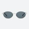 Byumaeb Woody_Retro Oval Titanium Sunglasses