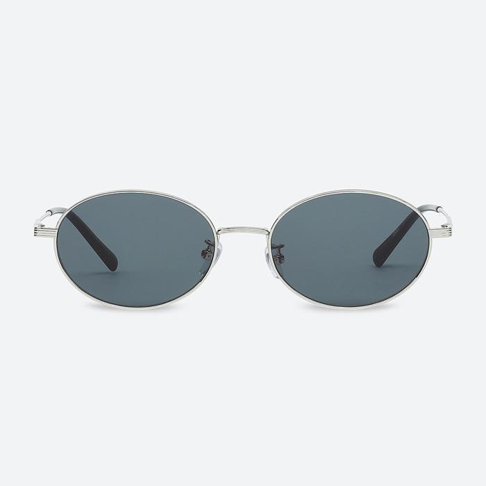 Byumaeb Woody_Retro Oval Titanium Sunglasses