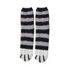 Cozy Cat Paw Coral Fleece Socks - Thick Warm Floor Sleep Socks