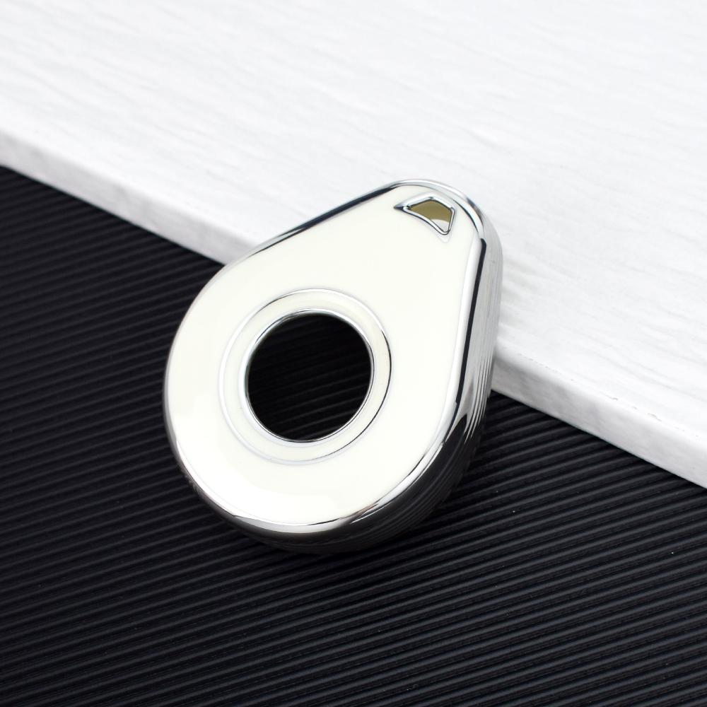 

Для Harley Davidson Softail Sportster VRSC Touring X48 883 1200 Street Glide ТПУ чехол для ключей от автомобиля чехол мотоциклетный чехол держатель для брелка серебряный/белый