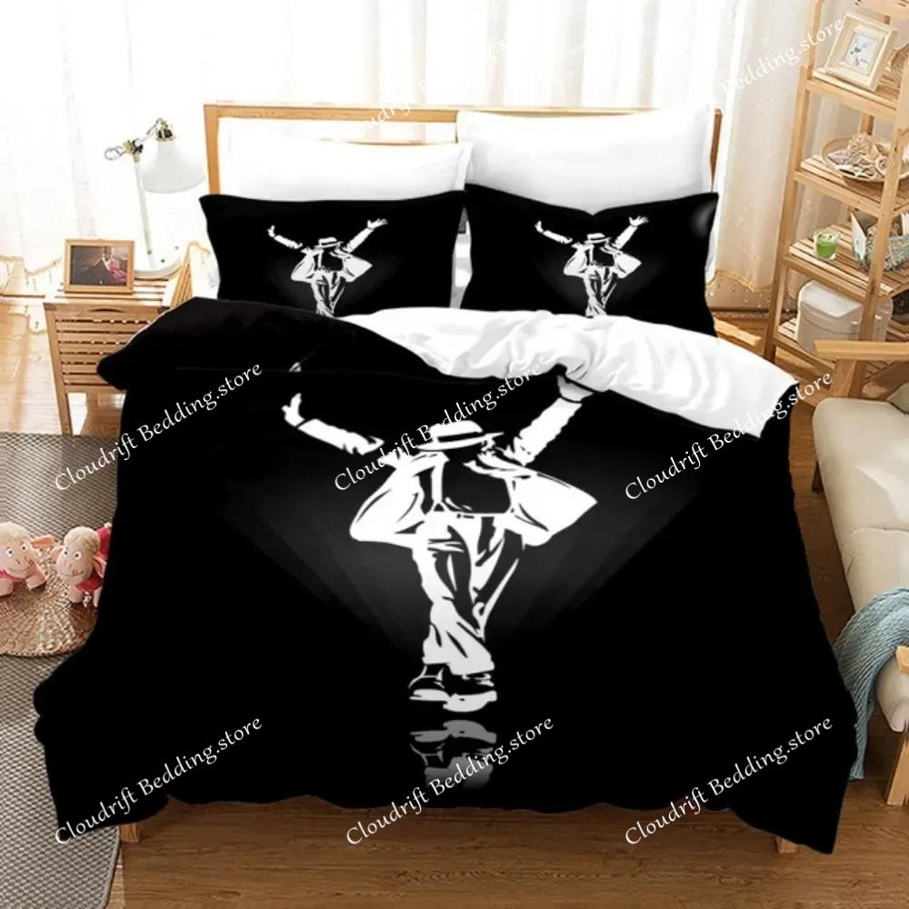 Michael Jackson Bedding Set Single Twin Full King Size Musical Genius Bed Linen Adults Teens Bedroom 200x200cm Duvet Cover Set