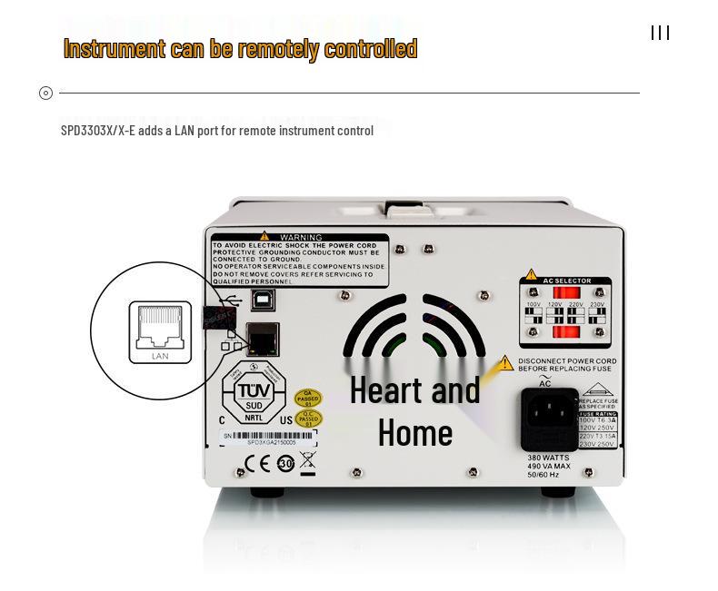 Siglent SPD3303X-C Programmable 3-Channel DC Power Supply, 32V/3.2A*2, 5V/3A