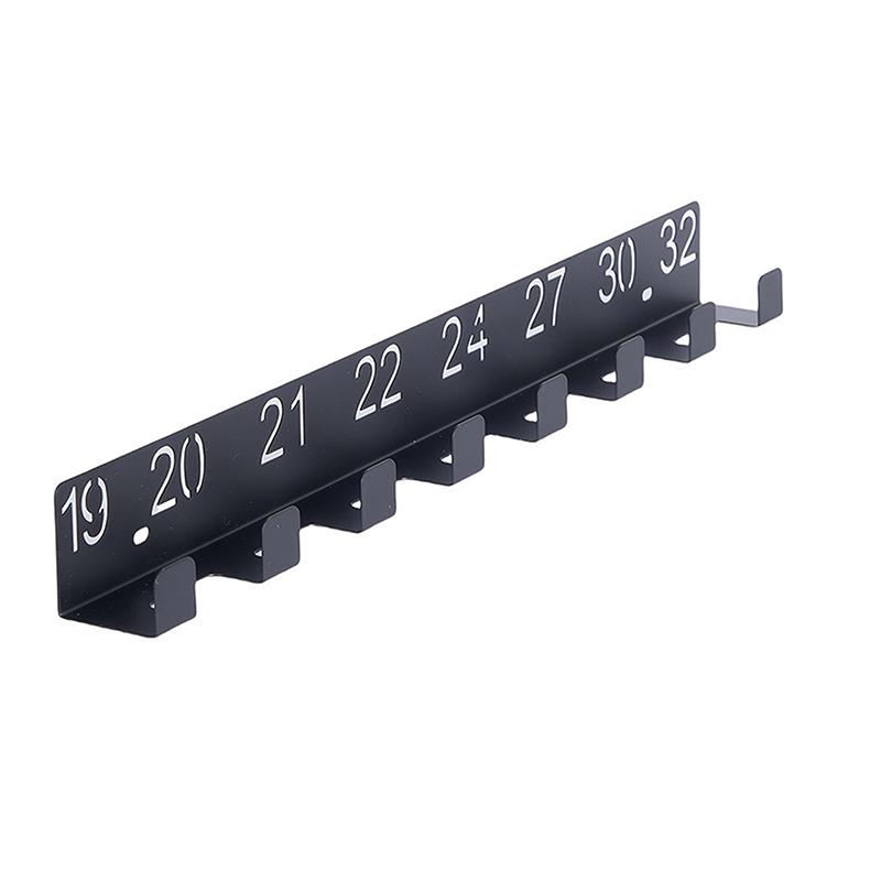 Wall Mounted Wrench Holder Durable Heavy-Duty Metal Wall-Mounted Screw Organizer With Numbered Slots
