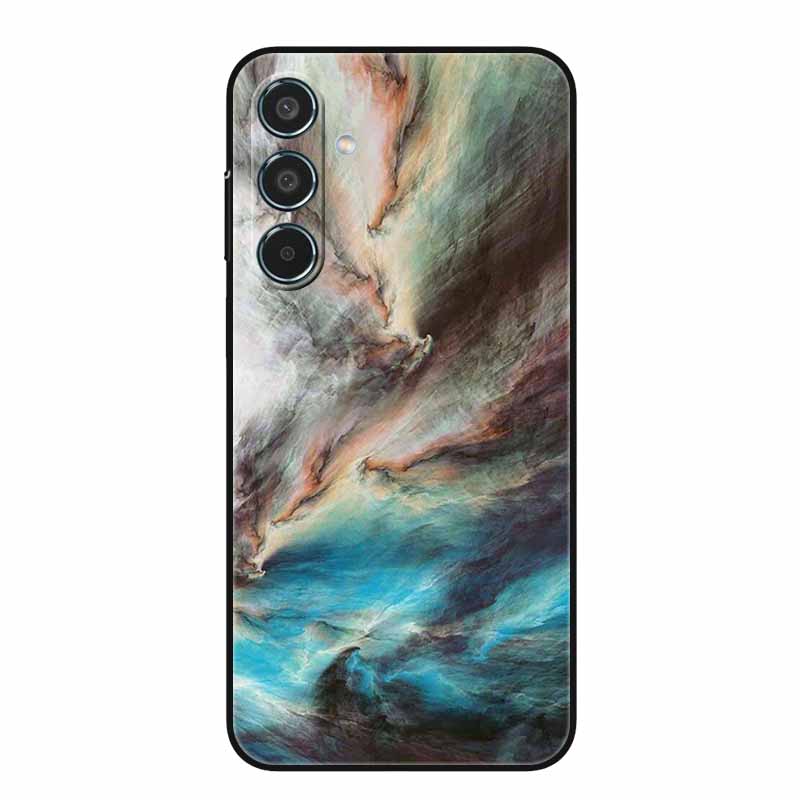 For Samsung Galaxy A55 5G Case Black TPU Silicone Soft Covers for SamsungA55 A 55 A15 A25 A35 5G Phone Shell A 15 4G Bumper Capa
