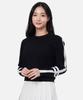 2ELA Women'S Grace Knit Round Long Sleeve T-Shirt 3 Colors
