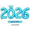 2026 Digitální Nový rok Korunový Kombinéza & Balónová Párty Dekorace Sada