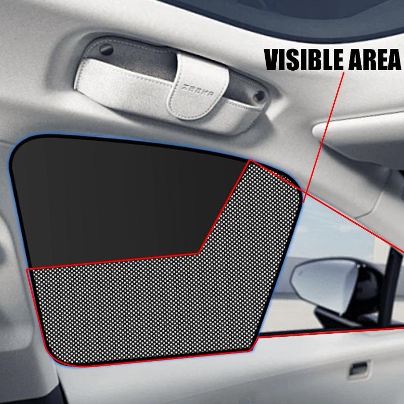 1-2PCS Duplex Magnetic Car Curtains for Sunshade and Privacy Protection Block UV Rays Exterior Accessories Side Window Sunshades