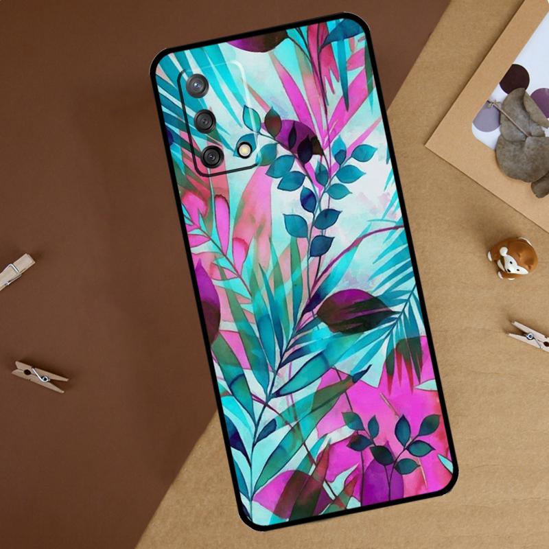 Tropical Leaves For Oppo A18 A38 A58 A78 A98 A40 A60 A80 A74 A94 A54 A16 A76 A96 A15 A57S A17 A77 Phone Case