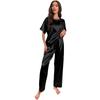 Plus Size Women's Summer Short-sleeved Trousers Home Wear Loose Casual Pajamas Set