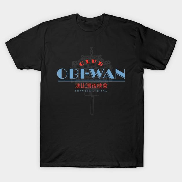 

Men Black Print T-shirt Club Obi-Wan No-Cut Transfer Paper Print Cotton Tshirt L чорний