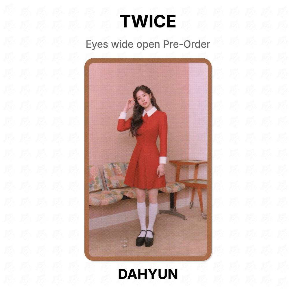 TWICE Eyes wide open Pre-Order Official Photocard