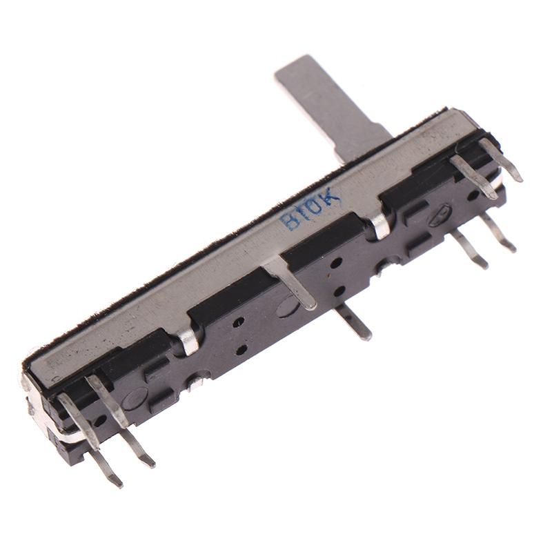 1ks 45 mm posuvný potenciometr Stereo kanál B10K Osa posuvný zdvih 30 mm
