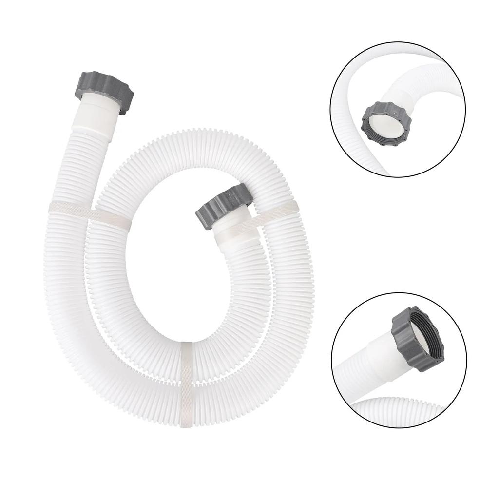 Für Intex 29060E 1,5 Zoll Pool Für Pumpen-Zubehörschlauch 59 Zoll Ersatz mit Muttersatz Kompatibel mit Filter Für Pumpen