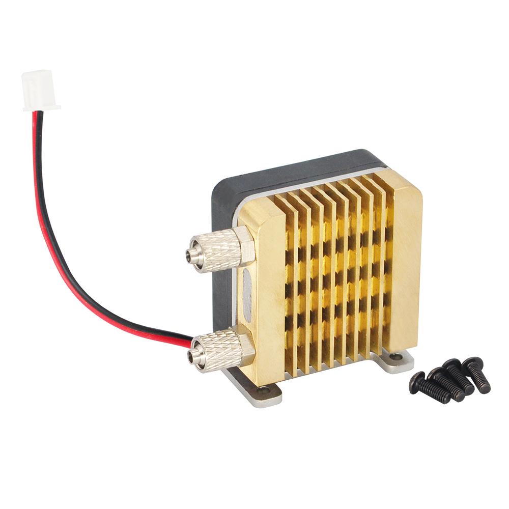 RC Mini Hydraulic Radiator Full Brass with Fan For 1:14 1/12 RC Excavator Truck Bulldozer Model Parts