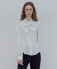 LE STUDIO Crinkle Tie Set Blouse_Ivory