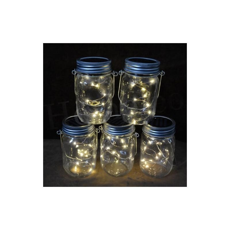 Premium Quality Led Fairy Light Solar Mason Jar Lid Light Color Changing For Yard And Room Decor