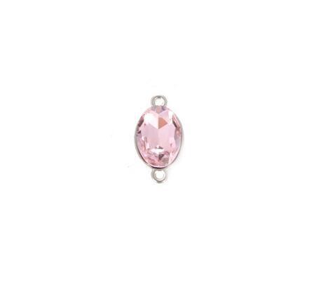 10pcs Crystal Glass Oval Shape Charms Connectors for Jewelry Earrings Bracelet Necklace Pendant Making Findings DIY Accessories