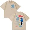Unisex Hip Hop Loose Cotton Tshirt with Debi Tirar Mas Fotos DTMF Print Rapper Bad Bunny Tour Album Unisex And Unisex Tshirt