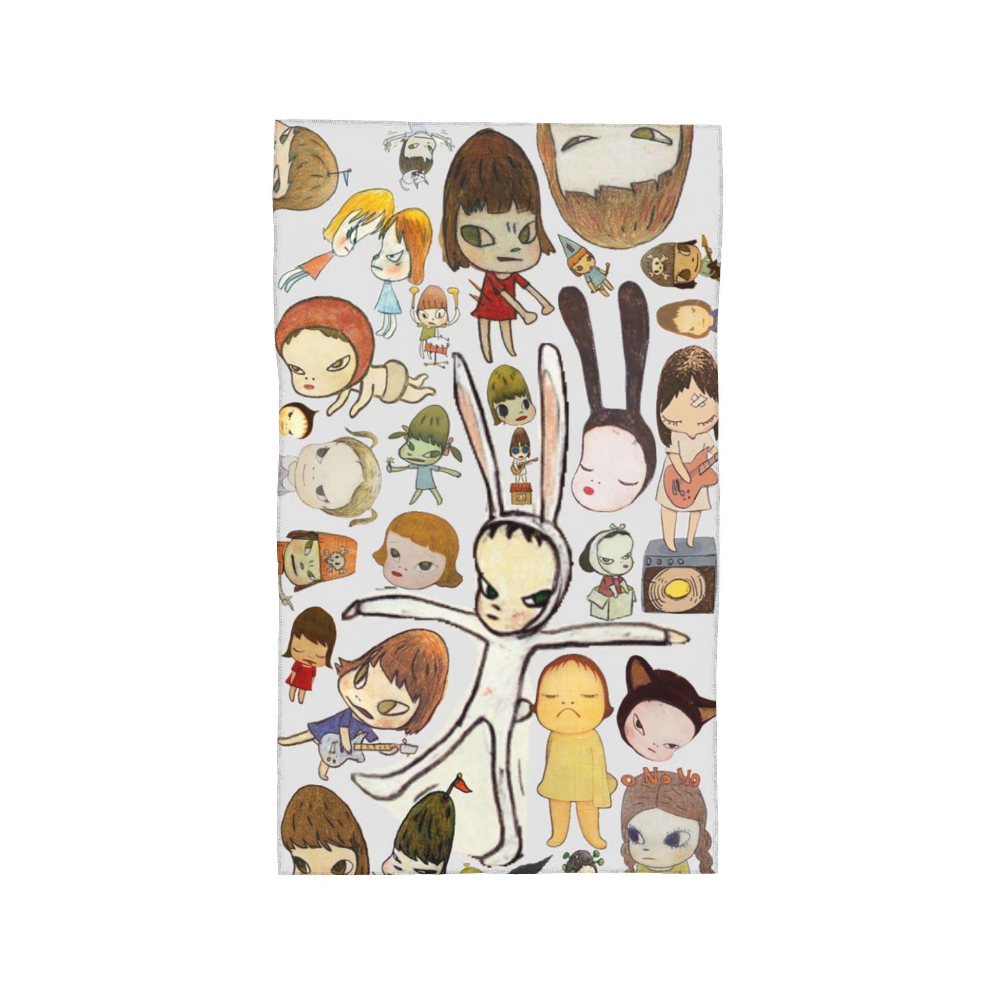 

Yoshitomo Nara Soft Face Towel Quick Dry Pool Bath Cotton Towels Absorbent Quick W30*H60(CM)