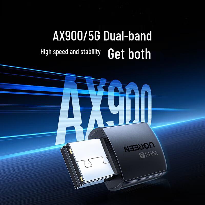 Ugreen CM762 USB WiFi 6 AX900 Wireless Adapter (CN version)