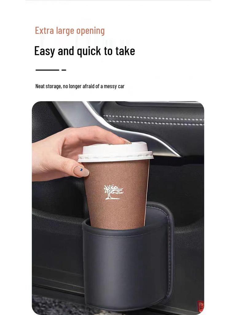 Borsa Portaoggetti e Portabicchiere da Portiera per Auto & Pattumiera