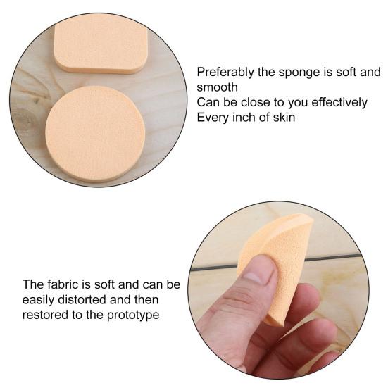 2Pcs/Set Sponge Puff Soft Portable Makeup Foundation